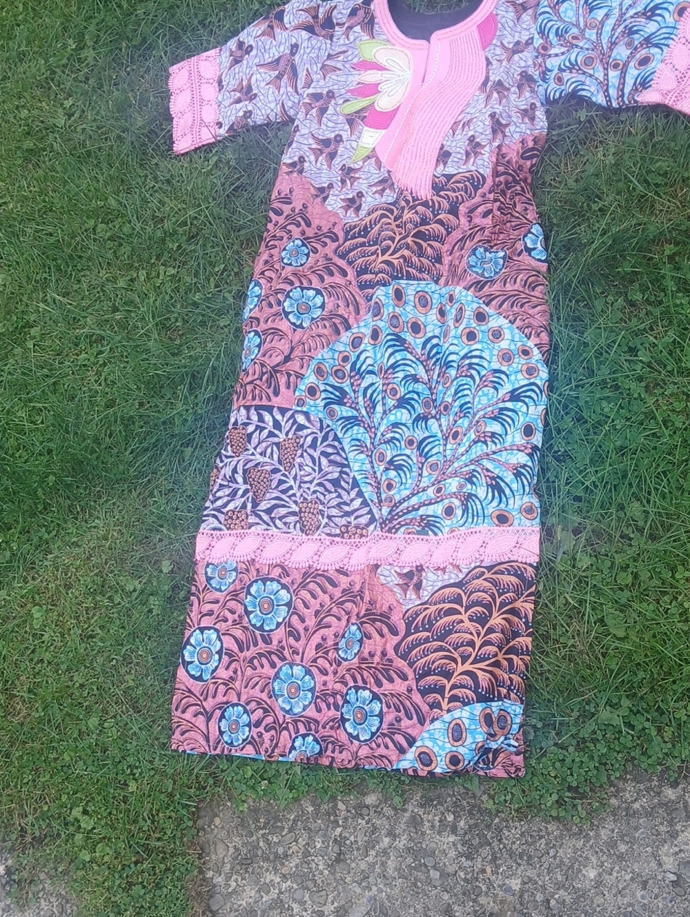 Pink Floral Patterned Women’s Dress